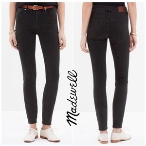 Madewell 9” Skinny High Rise Black Jeans Size 26